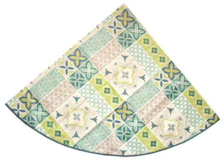 Round Tablecloth Coated (Ciment. water green) - Click Image to Close